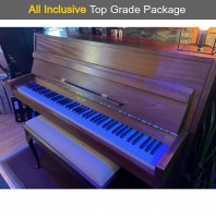 Used Eavestaff Modern Mahogany Upright Piano All Inclusive Package
